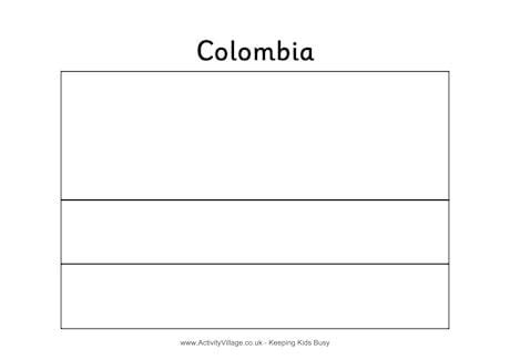 Colombia Colouring Flag