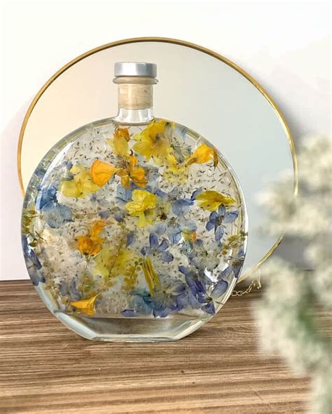 Flat Round Gin Glass Bottle - Maidao Glass