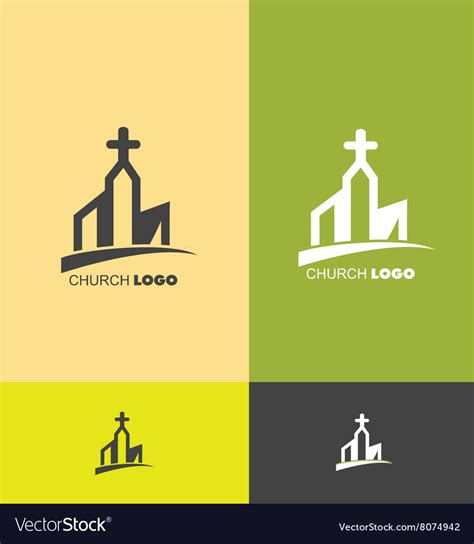 Church logo Royalty Free Vector Image - VectorStock