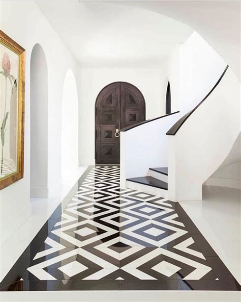 marble floor pattern black & white | Marble flooring design, Floor ...