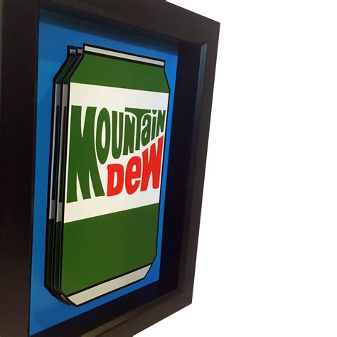 Mountain Dew Can 3D Art Soda Can Soda Sign Funny Kitchen Decor | Etsy