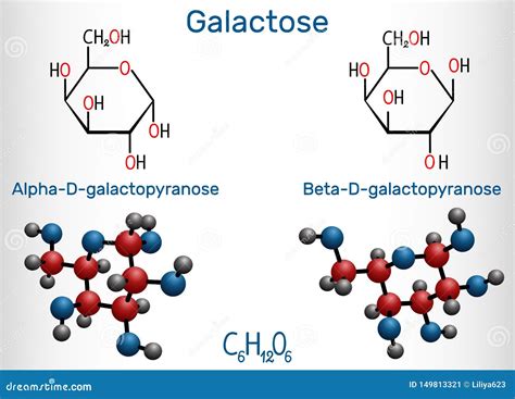 Galactose, Alpha-D-galactopyranose, Beta-D-galactopyranose, Milk Sugar ...