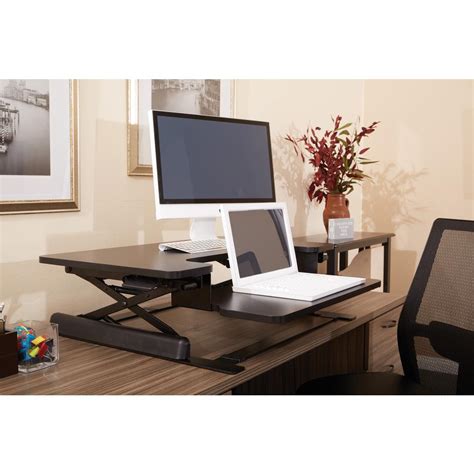 OSP Designs Black Desk Riser-PRD3529-BLK - The Home Depot