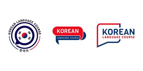 Learning Korean Language Course Logo. language exchange program, forum ...