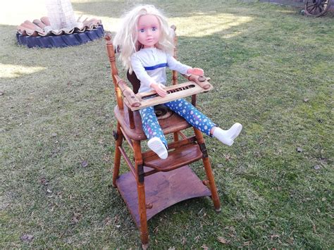 Doll High Chair Wooden Toy Chair High Chair for Play With - Etsy