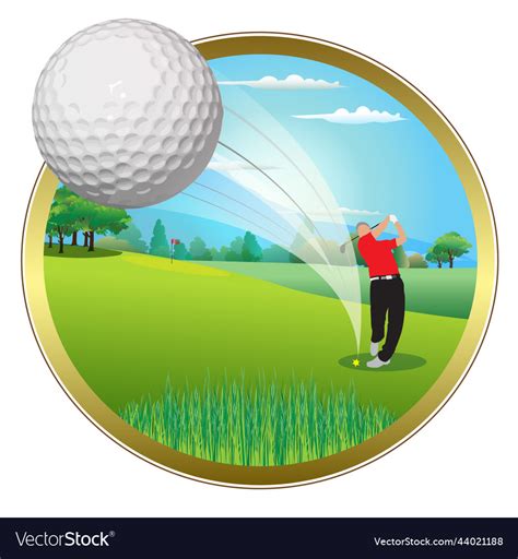 Golf swing Royalty Free Vector Image - VectorStock