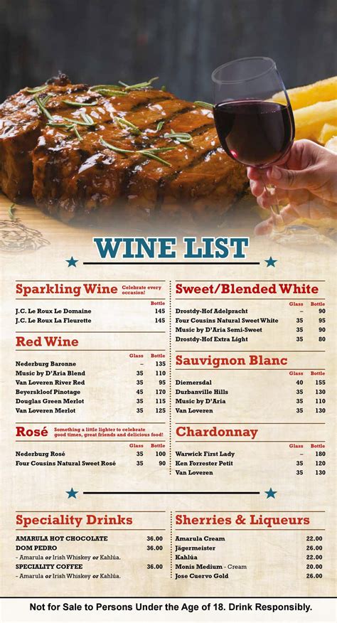 Spur Steak Ranches Menu Prices & Specials