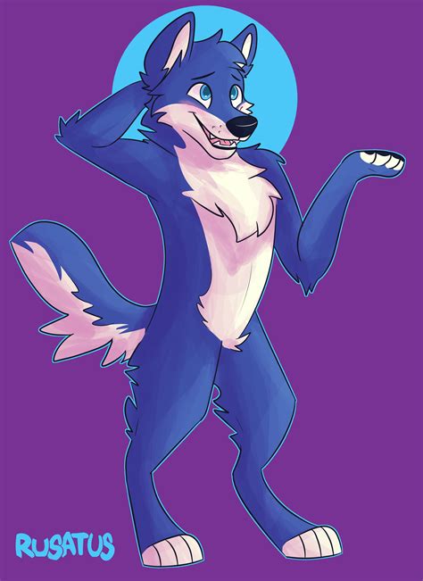 Wolf Fursona Drawing - Trusty Wallpaper