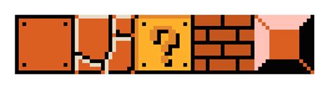 Super Mario Pixel Art Blocks