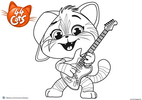 Print Lampo Rock 44 Cats coloring pages | Livro de colorir, Desenhos de ...