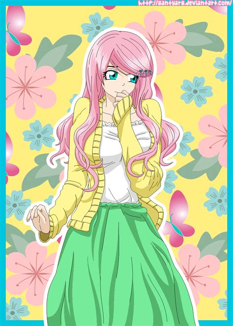 Fluttershy Human by ZantyARZ on DeviantArt