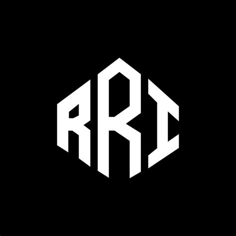 RRI letter logo design with polygon shape. RRI polygon and cube shape ...