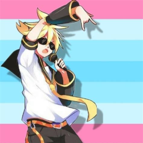 Len Kagamine Pride FtM Trans Pfp Miku, Vocaloid, Trans Boys, Ftm ...