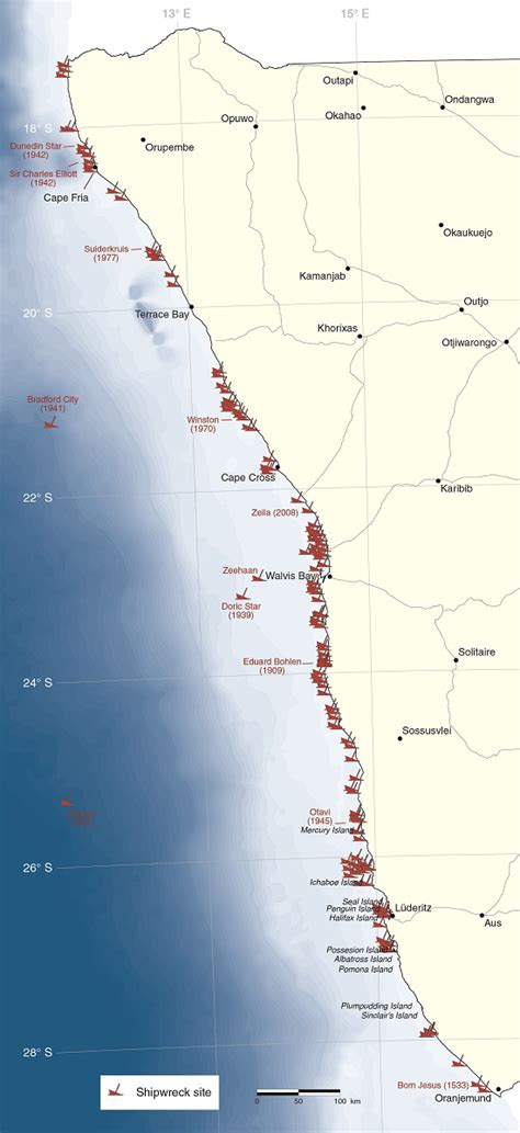 Shipwrecks | Atlas of Namibia