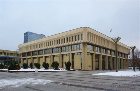 Seimas In Vilnius, Lithuania Stock Photo - Image of lithuania, history ...