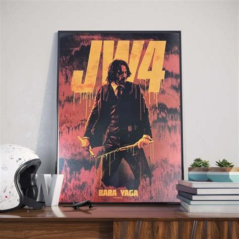 First Poster For John Wick 4 Baba Yaga Canvas Poster - Kaiteez