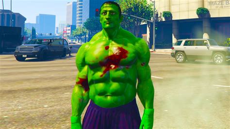 GTA 5 PC Mods - HULK Skin Mod - HULK RAMPAGE IN LOS SANTOS - YouTube