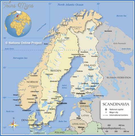 Scandinavia Map - ToursMaps.com