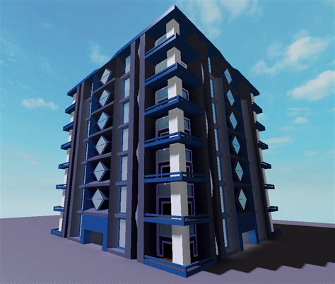 Modern apartment building I made. (Free) : r/roblox