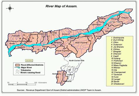 India: River map of Assam - India | ReliefWeb