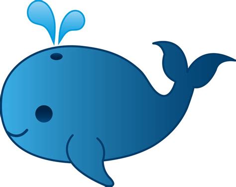 Cute Blue Whale | Birthday Cake Ideas | Pinterest | Cartoon, Clip art ...