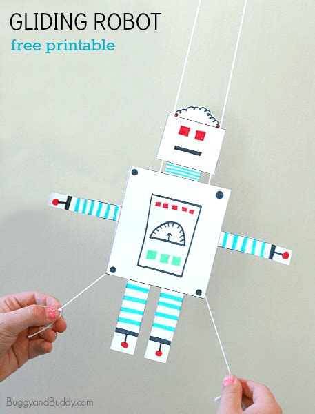 STEM Activity for Kids: Free Printable Gliding Robot - Buggy and Buddy