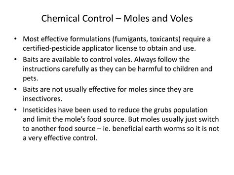 PPT - Moles and Voles PowerPoint Presentation, free download - ID:1550566