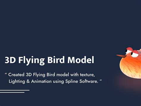 3D Flying Bird by Nitish Purohit on Dribbble