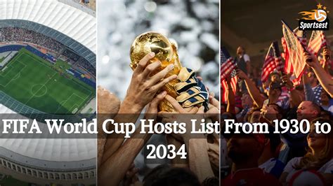 FIFA World Cup Hosts List From 1930 To 2034