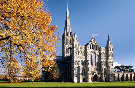 Salisbury Cathedral, Built in The Style of Early English Gothic ...