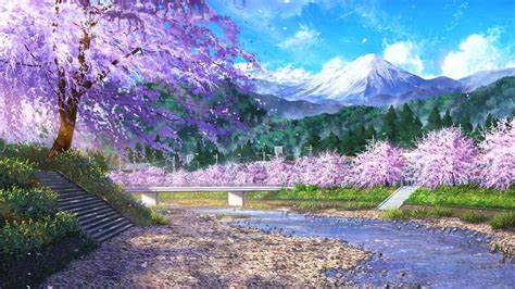 Anime Flower Field Scenery Wallpapers - Wallpaper Cave