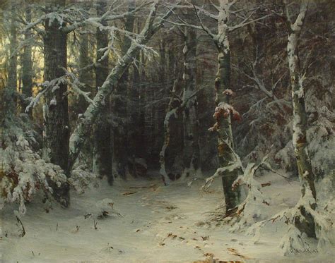 Winter Forest - Ivan Shishkin - WikiArt.org - encyclopedia of visual arts