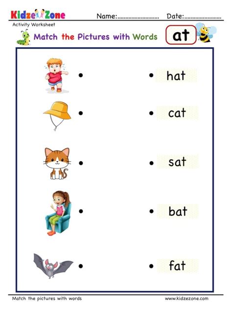 Kindergarten Worksheets Words