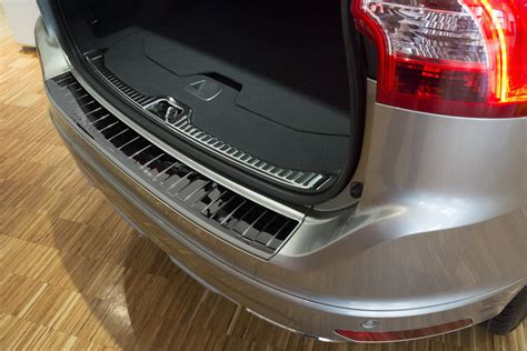 Rear bumper protector Volvo XC60 I stainless steel high gloss ...