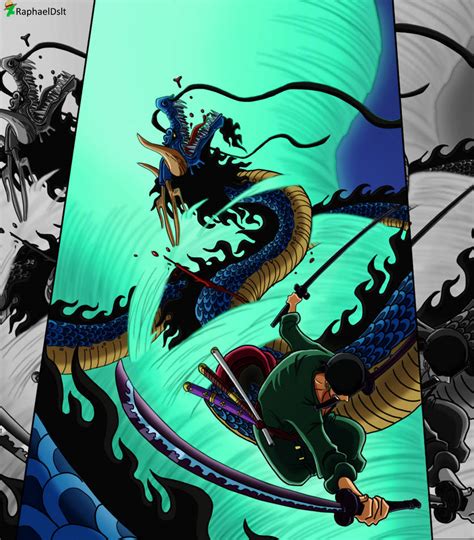 Zoro vs Kaido -One Piece 1003- by RaphaelDslt on DeviantArt