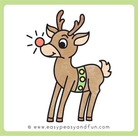 How to Draw a Reindeer – Step by Step Drawing Tutorial - Easy Peasy and Fun