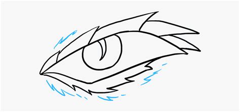 How To Draw Dragon Eye - Drawing Easy Dragon Eye, HD Png Download - kindpng