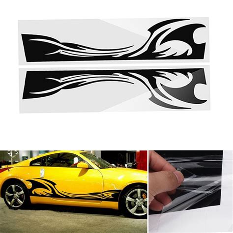 210Cm*38Cm Sports Stripe Pattern Style Car Stickers Vinyl Decal for Ra ...