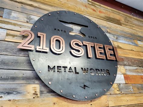 Metal Signage for Company | Metal signage, Sign design, Storefront signs