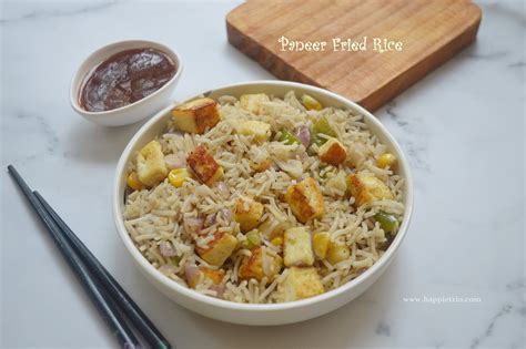 Paneer Fried Rice Recipe | How to make Paneer Fried Rice ~ Cook with ...