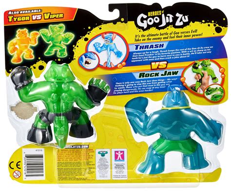 Heroes of Goo Jit Zu Thrash vs. Rock Jaw Action Figure 2-Pack Moose ...