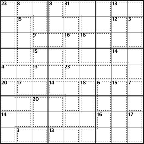 Killer Sudoku Printable Easy - Sudoku Printable