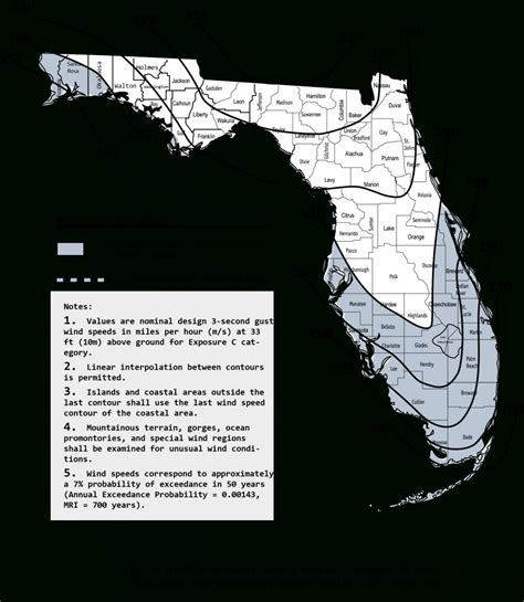 2010 Wind Maps - Florida Wind Zone Map 2017 - Printable Maps