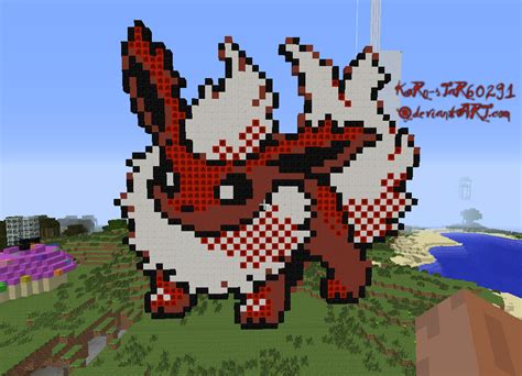 Flareon - Minecraft Pixel Art by KoRn-sTaR60291 on DeviantArt