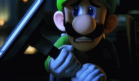 Luigis Mansion Luigi GIF - Luigis Mansion Luigi Scared - Discover ...