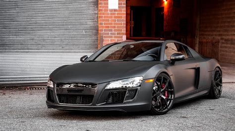 Get Black Audi R8 Wallpaper 4K PNG