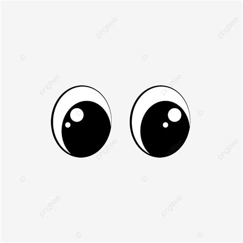 Big Eyes Vector Hd Images, Simple Cartoon Vector Oval Big Eyes Eyes ...