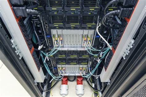 Rack in the data center stock image. Image of cable, equipment - 85712649