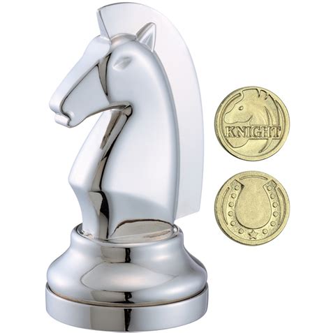 Cast Chess Knight Silver - Hanayama Metal Puzzle