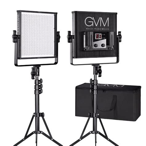 GVM Dimmable Video LED Panel Light For Photography Studio 520 Lamp ...